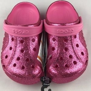 Crocs - Baya Clog k ‘Hot Pink Glitter’. SZ: J3,J2,C7. NWT. Firm! No offers!